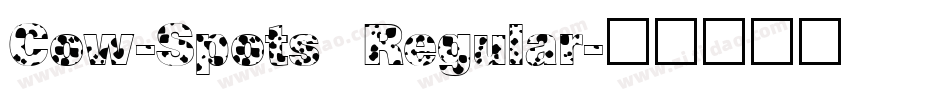 Cow-Spots Regular字体转换